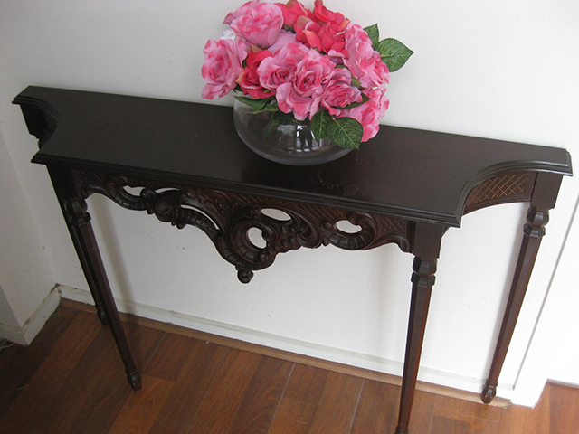 TABLE, Hall Table - Chinese Carved Rosewood 1.15m x 77cm H